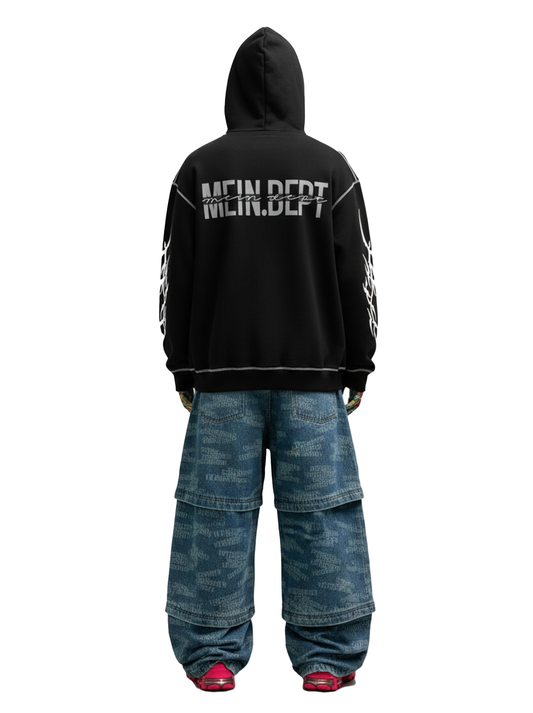 CONTRAST STITCH HOODIE
