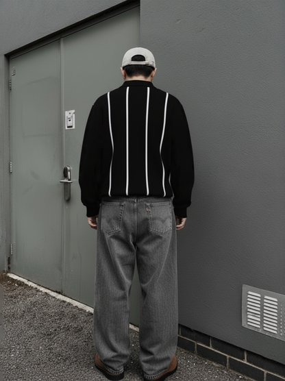 APEX ZIP SWEAT - BLACK