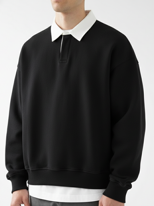 CONTRAST SWEAT