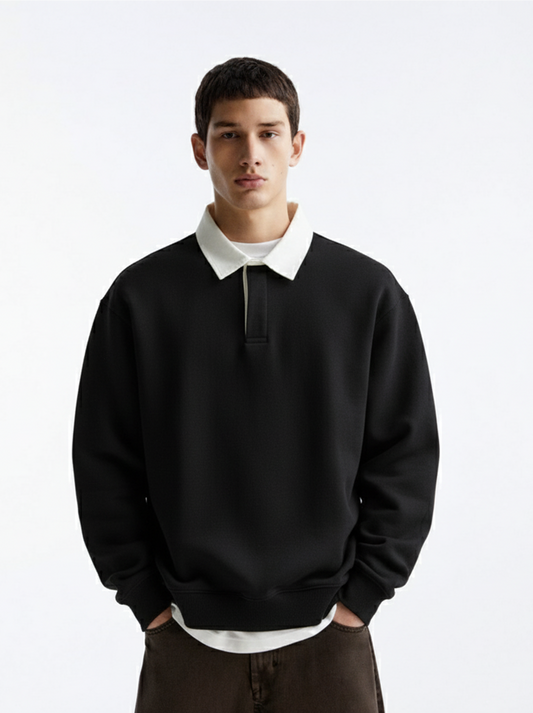 CONTRAST SWEAT