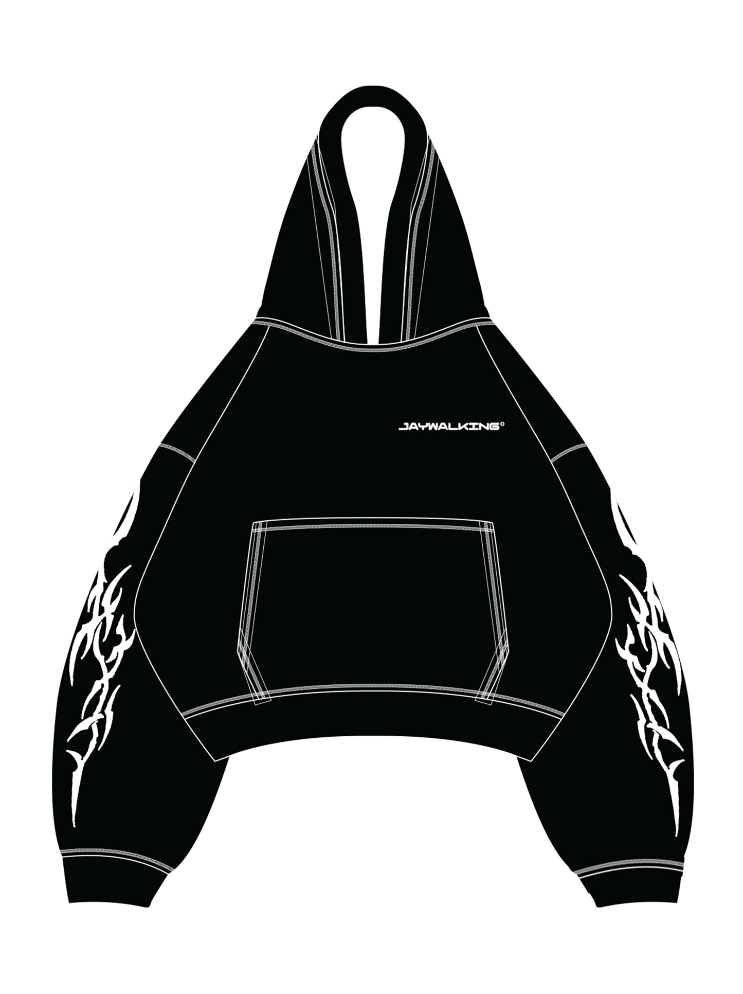 CONTRAST STITCH HOODIE