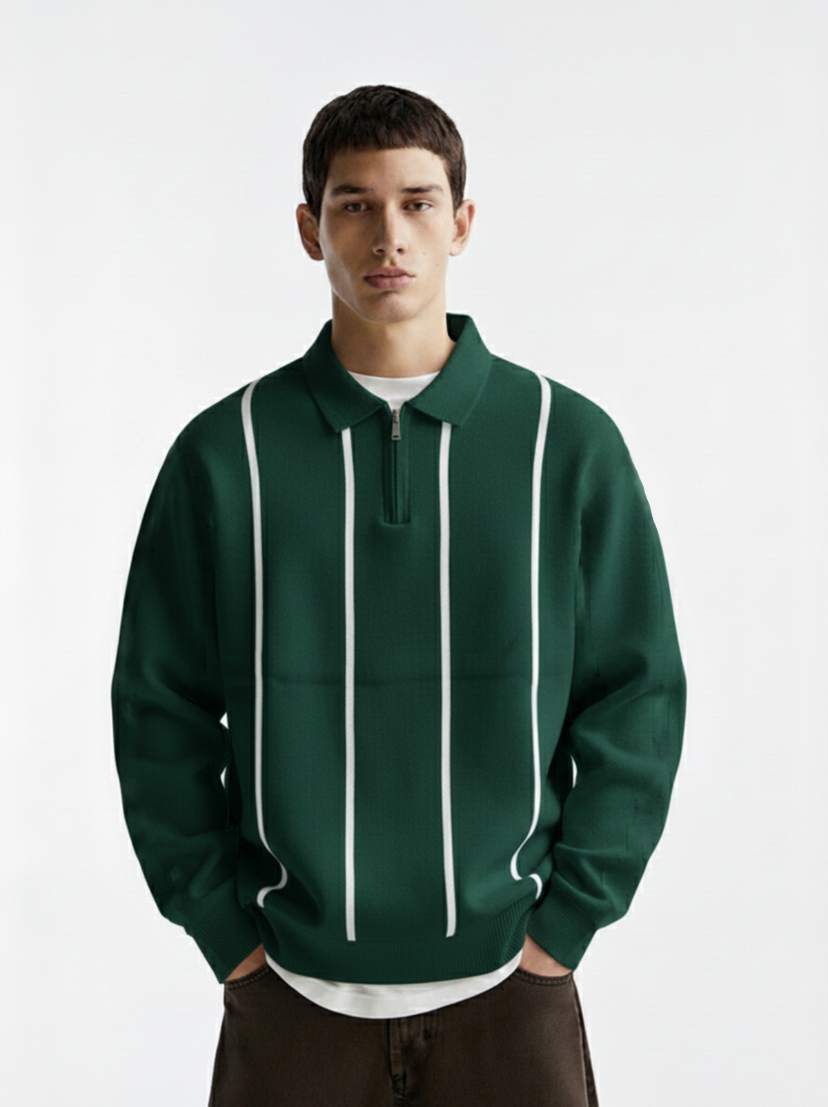 APEX ZIP SWEAT - GREEN