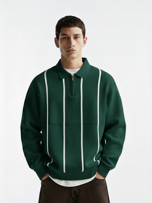 APEX ZIP SWEAT - GREEN