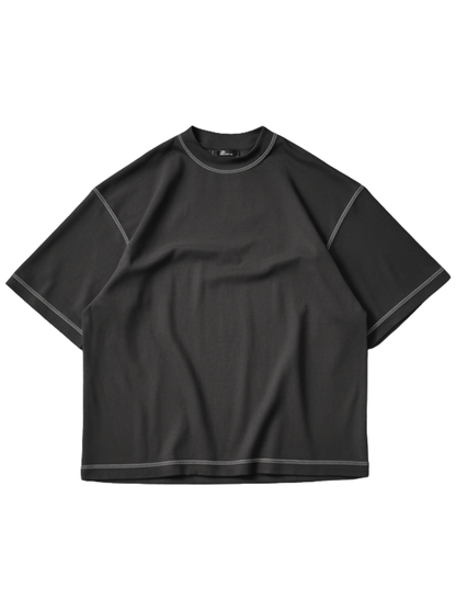 Contrast Stitch - Grey/White