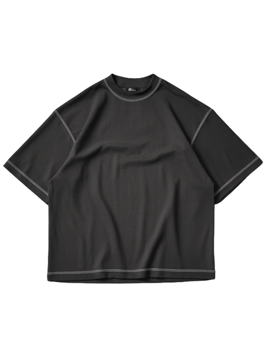 Contrast Stitch - Grey/White