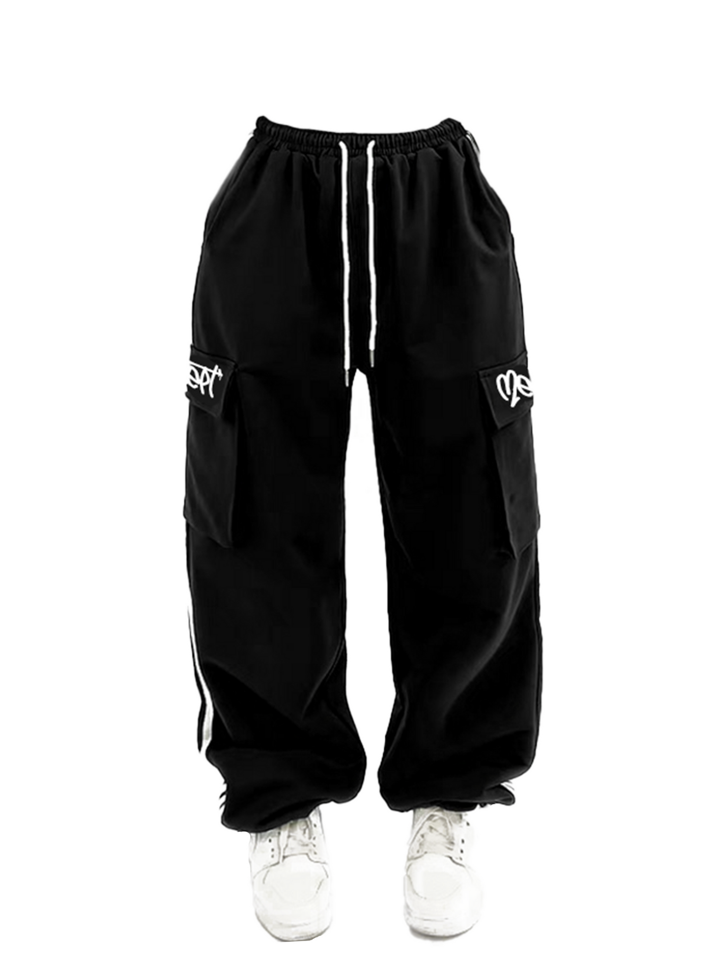 Black Stripe Cargo Trouser