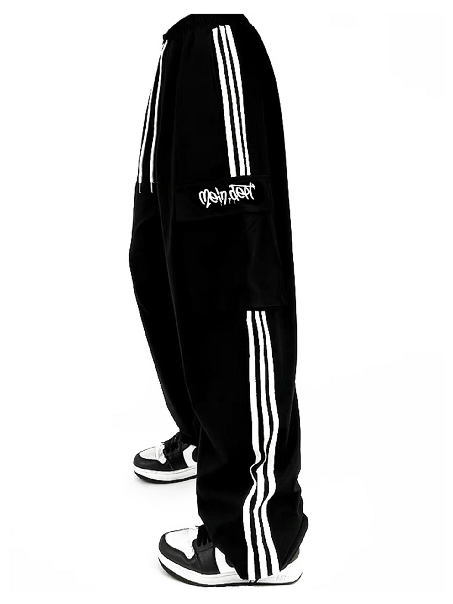 Black Stripe Cargo Trouser